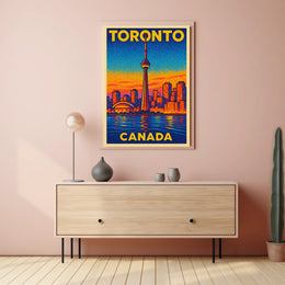 Toronto Skyline Art Poster