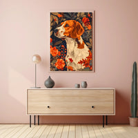 Autumn Canine Elegance Wall Art Print
