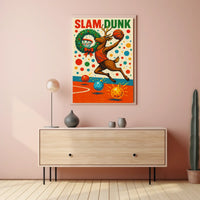 Slam Dunk Reindeer Poster
