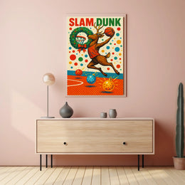 Slam Dunk Reindeer Poster