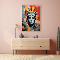 Statue of Liberty Modern Marvel Travel Poster