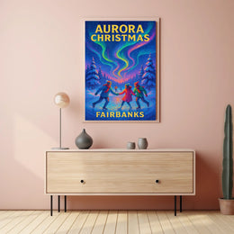 Aurora Christmas In Fairbanks Poster