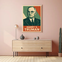 Harry S Truman Realism Photography Patriotic Poster