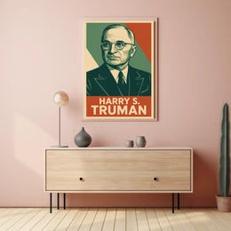 Harry S Truman Realism Photography Patriotic Poster