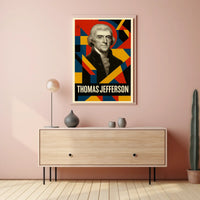 Thomas Jefferson 3rd President of the United States Abstract Pop Poster
