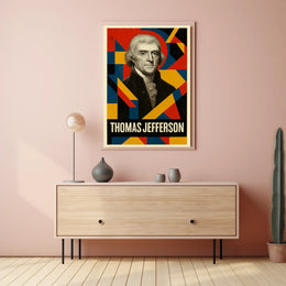 Thomas Jefferson 3rd President of the United States Abstract Pop Poster