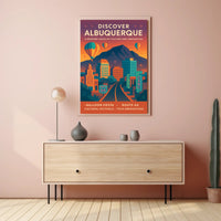 Discover Albuquerque Poster PosterGoat