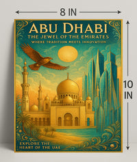 Abu Dhabi's Tradition Meets Modernity: Cultural or Heritage Poster