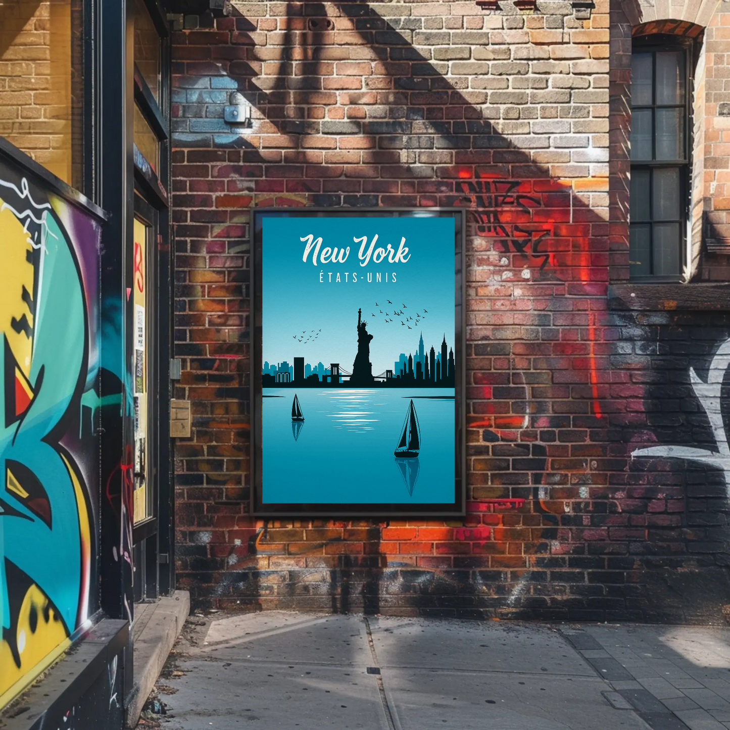 New York Statue of Liberty Vintage Poster