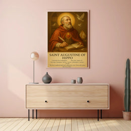 Saint Augustine’s Contemplation: Cultural or Heritage Poster