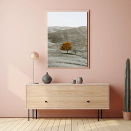 Solitary Autumn Tree Poster