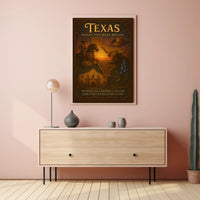 Texas Heritage Vintage Art: Cultural or Heritage Poster