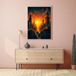 Urban Sunset Poster