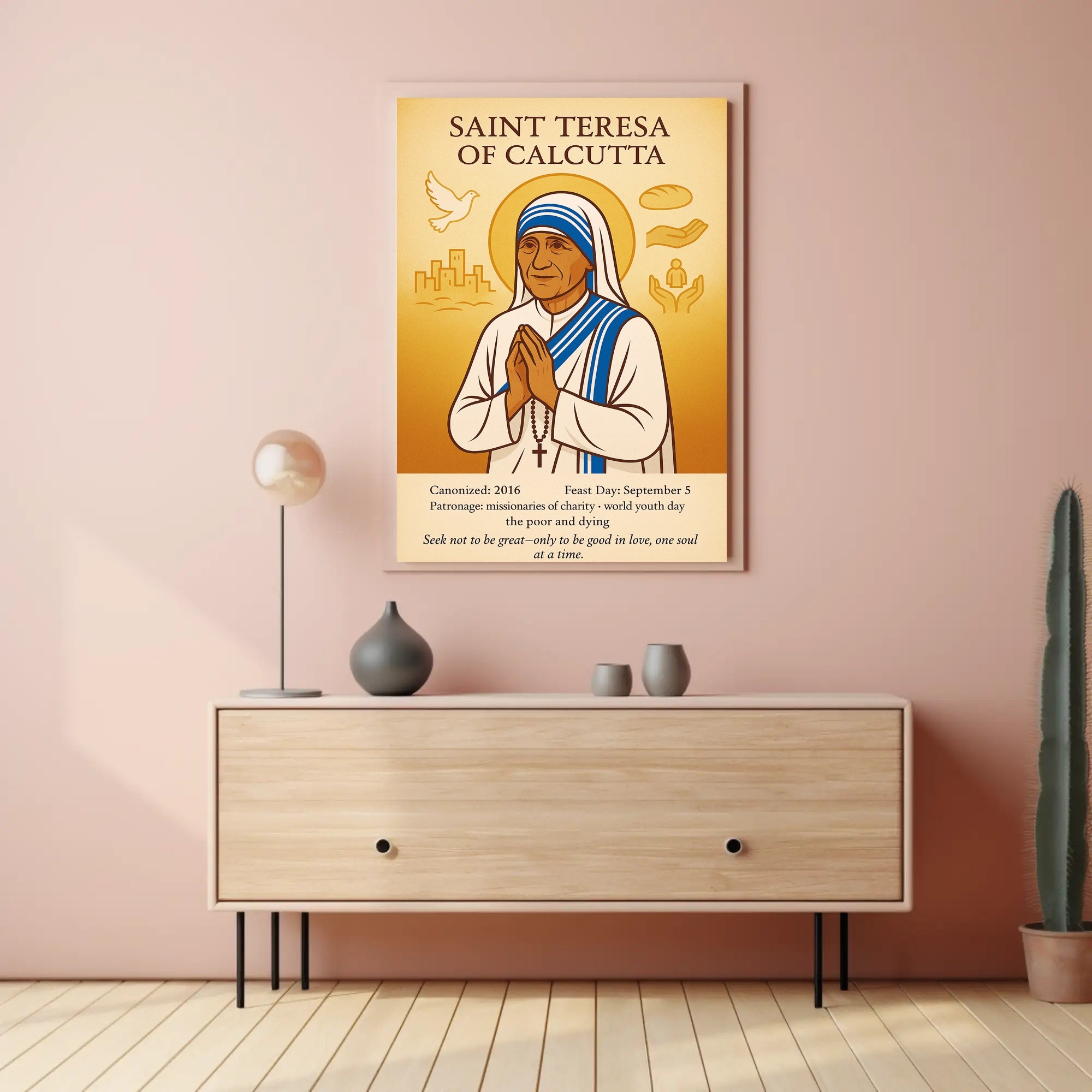 Saint Teresa of Calcutta Poster PosterGoat