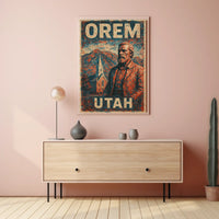 Orem Utah Heritage Vintage Collector Poster