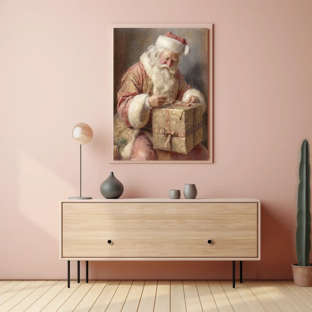 SantaS Gift Preparation Poster