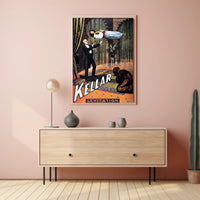 Kellar Magical Levitation Vintage Illusion Cultural Poster