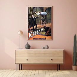 Kellar Magical Levitation Vintage Illusion Cultural Poster
