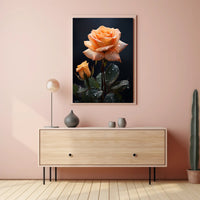 Dew-Kissed Rose Poster PosterGoat