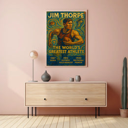 Jim Thorpe Legendary Athlete Jim Thorpe Poster