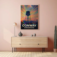 Conway Arkansas Scenic Minimalist Wanderlust Poster