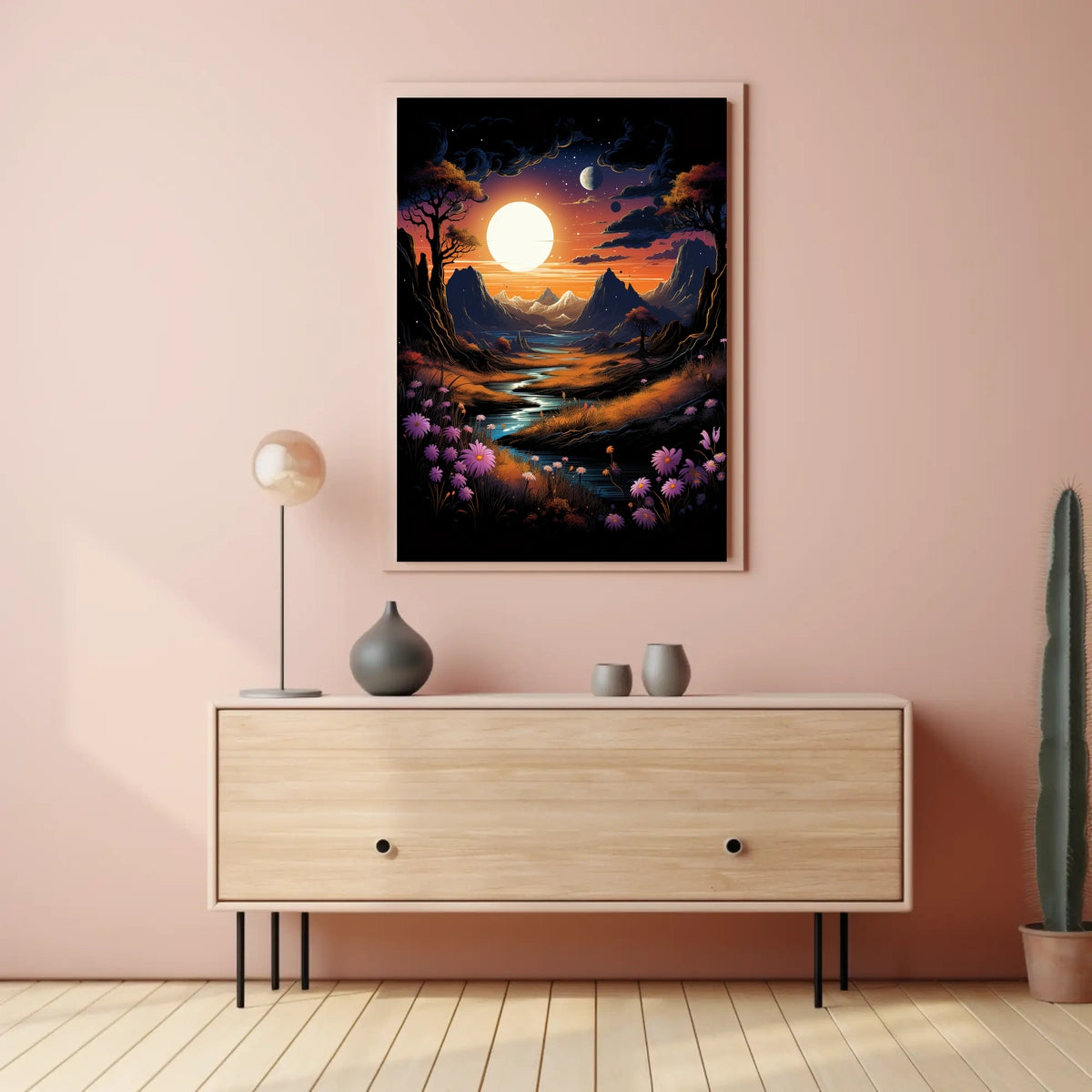 Celestial Landscape Poster