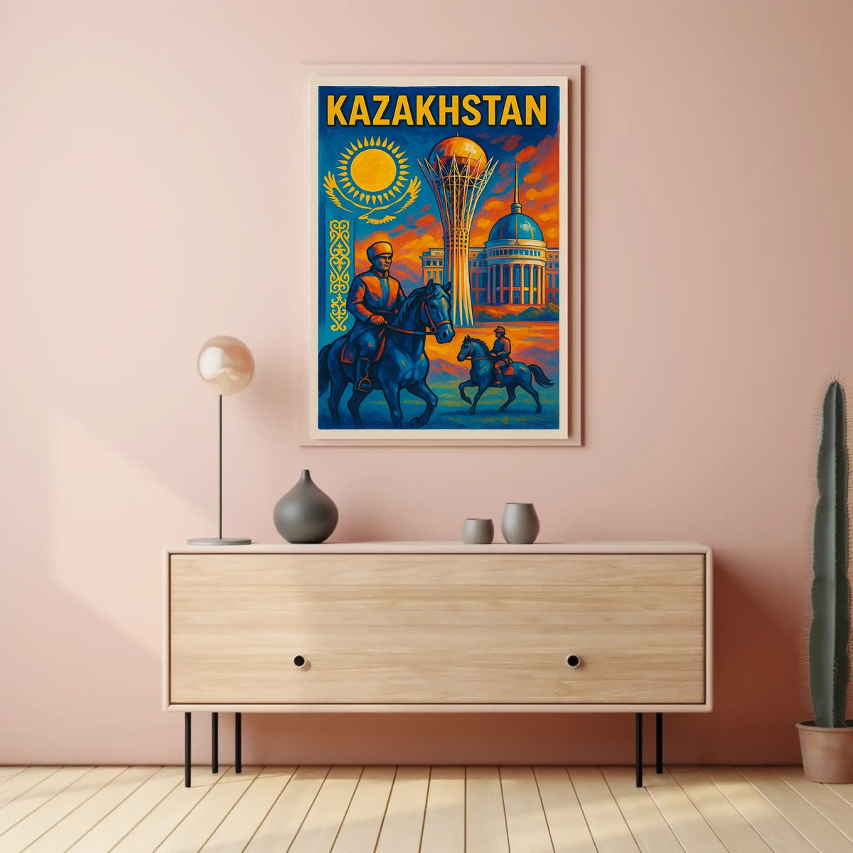 Kazakhstan Heritage Poster