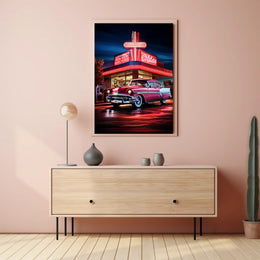 Classic Americana Neon Nights Poster