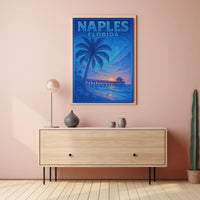 Naples Florida Sunset Serenity Poster Wall Art Print