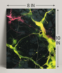 Neon Abstract Abstract Poster PosterGoat