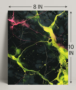 Neon Abstract Abstract Poster PosterGoat