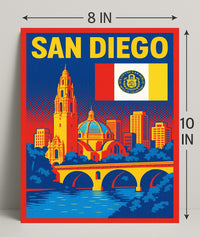 San Diego A Vibrant Cityscape Poster PosterGoat