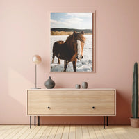 Winter Horse in the Snow Poster