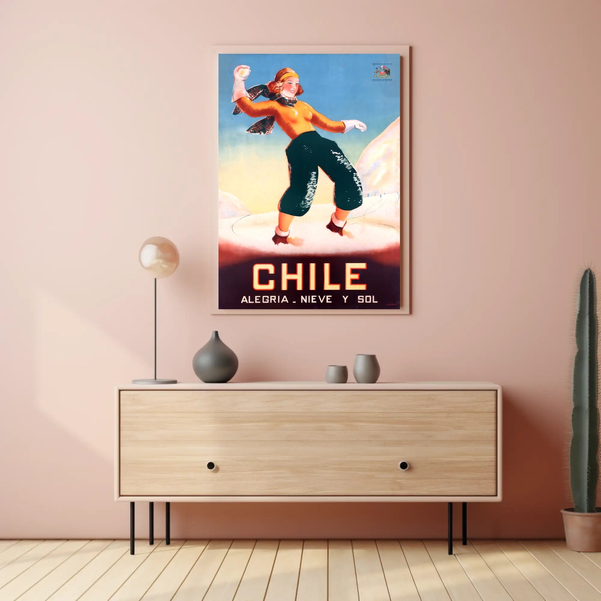 Chile: Joy, Snow, and Sun Poster PosterGoat