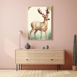 Majestic Deer In The Wild Poster