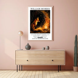 William Morris Fox and Fire Cultural Heritage Poster