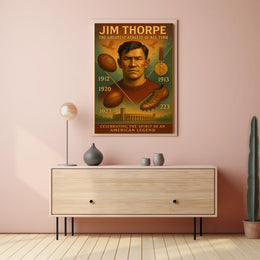 Celebrating Jim Thorpe The Greatest Athlete Jim Thorpe Poster