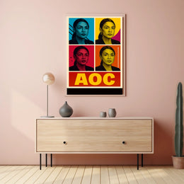 AOC Pop Art Portrait Poster