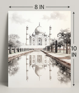 Timeless Beauty Of The Taj Mahal Poster