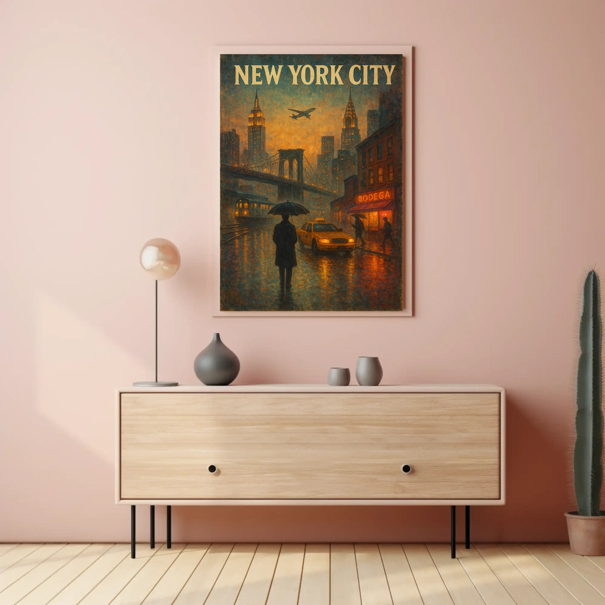 New York City Urban Evening Poster