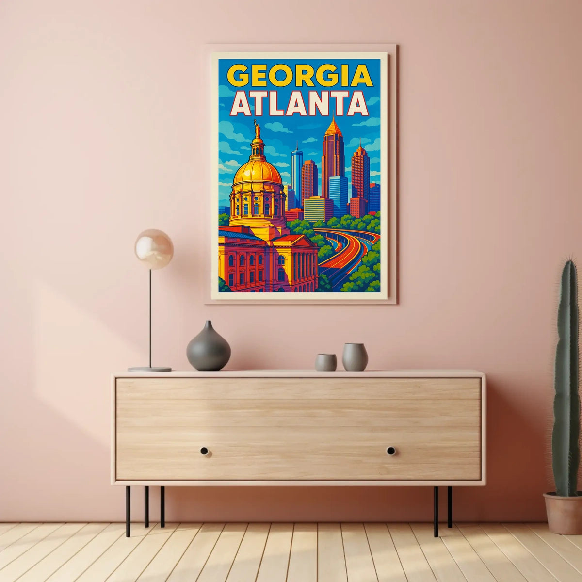 Atlanta Skyline Poster