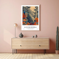 William Morris Peacock Design Cotton Prints Heritage Poster