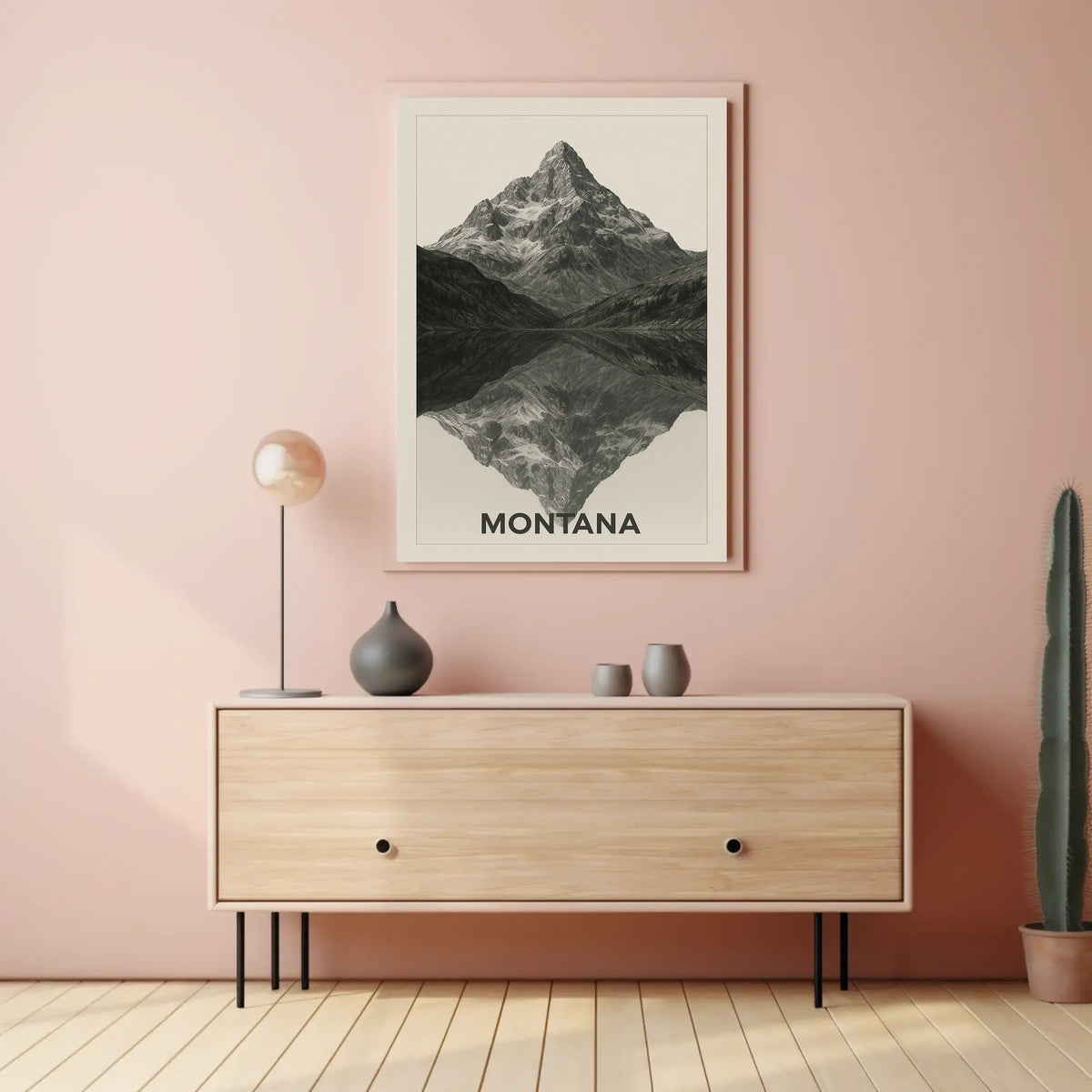 Montana Mountain Reflections Poster