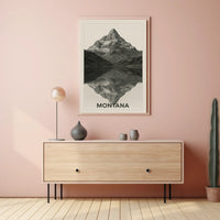 Montana Mountain Reflections Poster