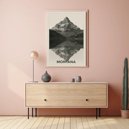 Montana Mountain Reflections Poster