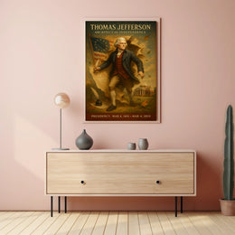 Thomas Jefferson Vintage Presidential Poster