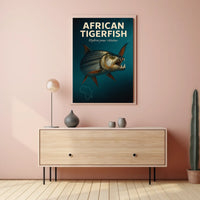 African Tigerfish Hydrocynus vittatus Poster