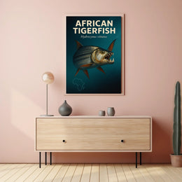 African Tigerfish Hydrocynus vittatus Poster