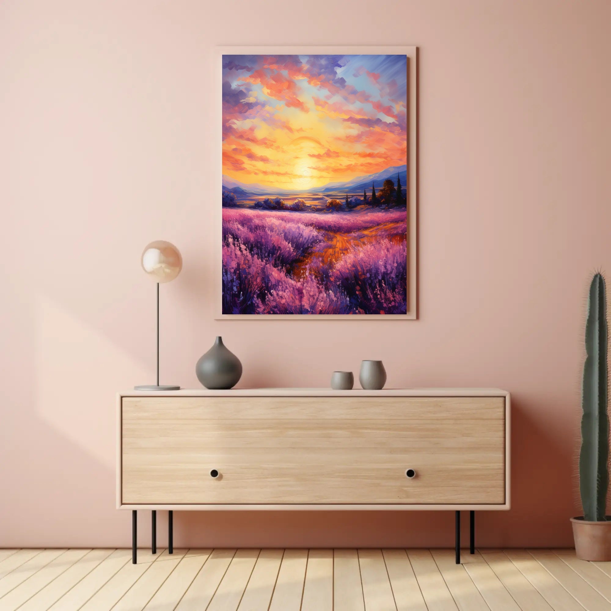 Lavender Sunset Poster