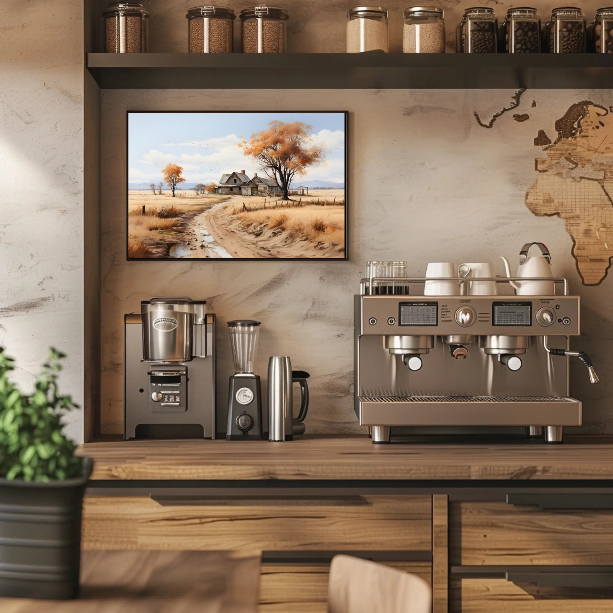 Autumn Serenity in the Countryside Poster